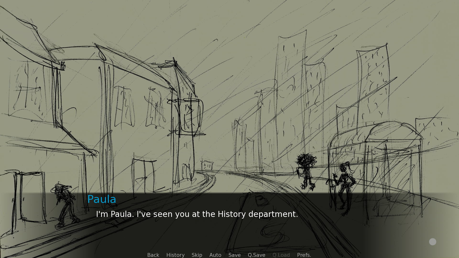 Dialogue scene with Amatista